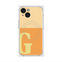 プレミアムスクエアケース with MagSafe［ オリジナル - initial two tone - G orange ］