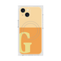 プレミアムスクエアケース with MagSafe［ オリジナル - initial two tone - G orange ］