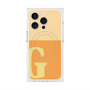 プレミアムスクエアケース with MagSafe［ オリジナル - initial two tone - G orange ］