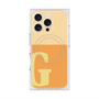 プレミアムスクエアケース with MagSafe［ オリジナル - initial two tone - G orange ］