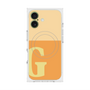 プレミアムスクエアケース with MagSafe［ オリジナル - initial two tone - G orange ］