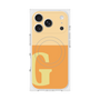 プレミアムスクエアケース with MagSafe［ オリジナル - initial two tone - G orange ］