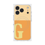 プレミアムスクエアケース with MagSafe［ オリジナル - initial two tone - G orange ］