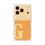 プレミアムスクエアケース with MagSafe［ オリジナル - initial two tone - G orange ］