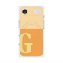 プレミアムスクエアケース with MagSafe［ オリジナル - initial two tone - G orange ］