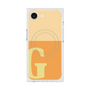 プレミアムスクエアケース with MagSafe［ オリジナル - initial two tone - G orange ］
