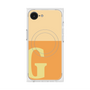 プレミアムスクエアケース with MagSafe［ オリジナル - initial two tone - G orange ］