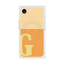 プレミアムスクエアケース with MagSafe［ オリジナル - initial two tone - G orange ］