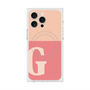 プレミアムスクエアケース with MagSafe［ オリジナル - initial two tone - G pink ］