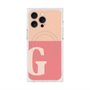 プレミアムスクエアケース with MagSafe［ オリジナル - initial two tone - G pink ］