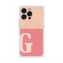 プレミアムスクエアケース with MagSafe［ オリジナル - initial two tone - G pink ］