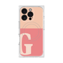 プレミアムスクエアケース with MagSafe［ オリジナル - initial two tone - G pink ］