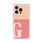 プレミアムスクエアケース with MagSafe［ オリジナル - initial two tone - G pink ］
