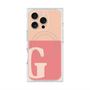プレミアムスクエアケース with MagSafe［ オリジナル - initial two tone - G pink ］