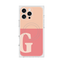 プレミアムスクエアケース with MagSafe［ オリジナル - initial two tone - G pink ］