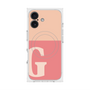 プレミアムスクエアケース with MagSafe［ オリジナル - initial two tone - G pink ］