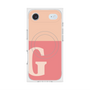 プレミアムスクエアケース with MagSafe［ オリジナル - initial two tone - G pink ］