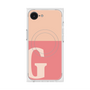 プレミアムスクエアケース with MagSafe［ オリジナル - initial two tone - G pink ］