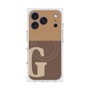 プレミアムスクエアケース with MagSafe［ オリジナル - initial two tone - G brown ］