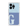 プレミアムスクエアケース with MagSafe［ オリジナル - initial two tone - G blue ］