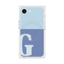 プレミアムスクエアケース with MagSafe［ オリジナル - initial two tone - G blue ］