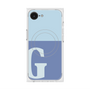 プレミアムスクエアケース with MagSafe［ オリジナル - initial two tone - G blue ］