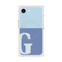 プレミアムスクエアケース with MagSafe［ オリジナル - initial two tone - G blue ］