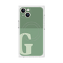 プレミアムスクエアケース with MagSafe［ オリジナル - initial two tone - G green ］