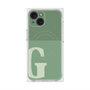 プレミアムスクエアケース with MagSafe［ オリジナル - initial two tone - G green ］