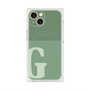 プレミアムスクエアケース with MagSafe［ オリジナル - initial two tone - G green ］