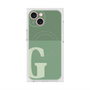 プレミアムスクエアケース with MagSafe［ オリジナル - initial two tone - G green ］