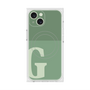 プレミアムスクエアケース with MagSafe［ オリジナル - initial two tone - G green ］