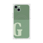 プレミアムスクエアケース with MagSafe［ オリジナル - initial two tone - G green ］