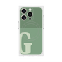 プレミアムスクエアケース with MagSafe［ オリジナル - initial two tone - G green ］
