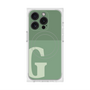 プレミアムスクエアケース with MagSafe［ オリジナル - initial two tone - G green ］