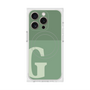 プレミアムスクエアケース with MagSafe［ オリジナル - initial two tone - G green ］
