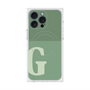 プレミアムスクエアケース with MagSafe［ オリジナル - initial two tone - G green ］