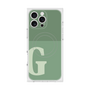 プレミアムスクエアケース with MagSafe［ オリジナル - initial two tone - G green ］