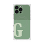 プレミアムスクエアケース with MagSafe［ オリジナル - initial two tone - G green ］
