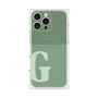 プレミアムスクエアケース with MagSafe［ オリジナル - initial two tone - G green ］