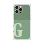 プレミアムスクエアケース with MagSafe［ オリジナル - initial two tone - G green ］