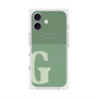 プレミアムスクエアケース with MagSafe［ オリジナル - initial two tone - G green ］