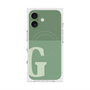 プレミアムスクエアケース with MagSafe［ オリジナル - initial two tone - G green ］