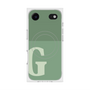 プレミアムスクエアケース with MagSafe［ オリジナル - initial two tone - G green ］