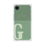 プレミアムスクエアケース with MagSafe［ オリジナル - initial two tone - G green ］