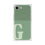 プレミアムスクエアケース with MagSafe［ オリジナル - initial two tone - G green ］