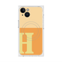プレミアムスクエアケース with MagSafe［ オリジナル - initial two tone - H orange ］