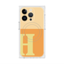 プレミアムスクエアケース with MagSafe［ オリジナル - initial two tone - H orange ］