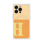 プレミアムスクエアケース with MagSafe［ オリジナル - initial two tone - H orange ］