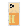 プレミアムスクエアケース with MagSafe［ オリジナル - initial two tone - H orange ］